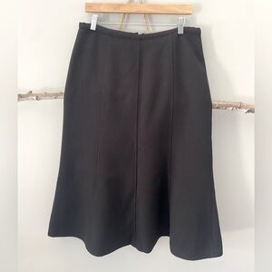 Long Tall Sally Black Fit and Flare Sleek Knit Midi/Maxi Skirt